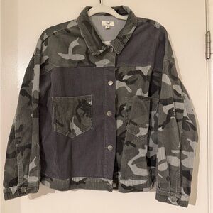 Easel Camouflage Corduroy Jacket